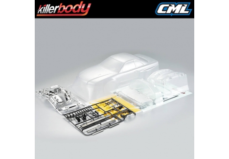 Killer Body Nissan Skyline R34 195mm Clear Body Shell 1/10 RC Touring Car KB48626