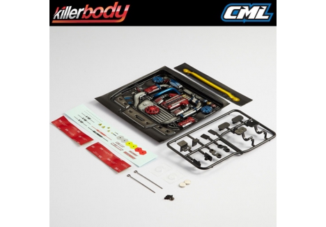 Killer Body Touring Car Engine Finished Type D 1/10 RC KB48495