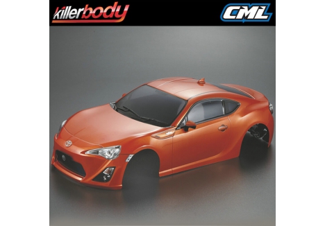 Killer Body Toyota 86 1/10 RC Body Shell Metallic Orange KB48567