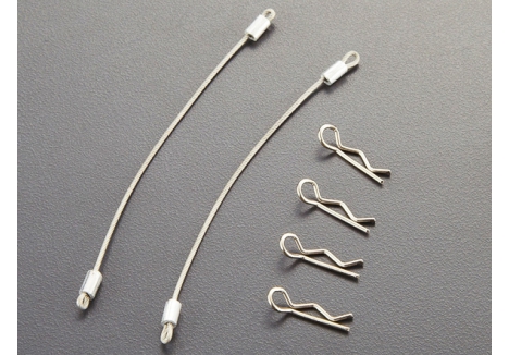 Killerbody Body Clips 4 Pieces with Metal Cord 120mm KB48273