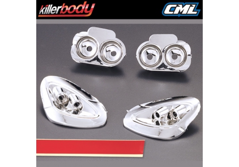 Killerbody Electroplated Light Bucket Set for Corvette GT2 RC Car KB48189