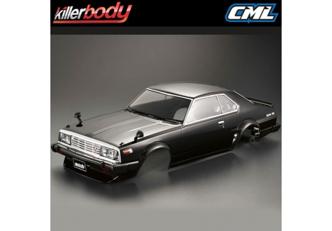 Killerbody Nissan Skyline 2000 Turbo GT-ES 1/10 RC Car Body Black KB48675