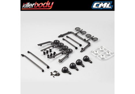 KILLERBODY ROLL BAR AND LIGHT SET TRUCK BED 1/10 TRUCK KB48237