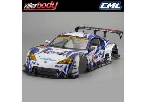 Killerbody VivaC 86 MC 1/10 Finished RC Drift Body White KB48725