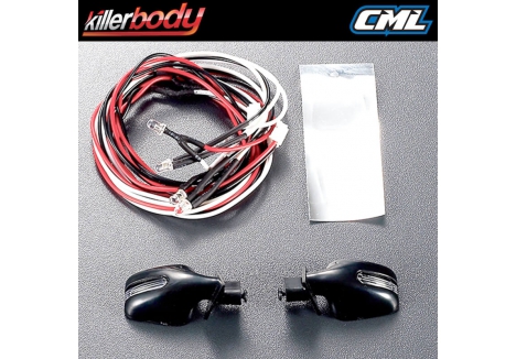 Killerbody Wing Mirror LED Unit Set for RC SUV Models KB48098