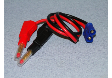 Logic Charge Lead 4mm Banana to EC3 RC Battery Charger Cable O-LGL-CLEC3