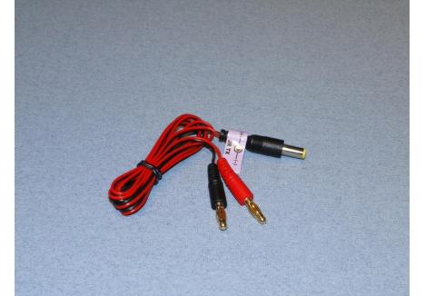 LOGIC Charge Lead 4mm Banana to Spektrum JR Transmitter DX6i DX7 O-LGL-CLJTX