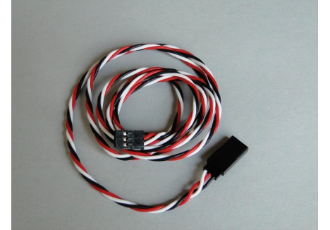 LOGIC Futaba Extension Lead Silicone 1000mm Gold-Plated RC P-LGL-FTX1000S