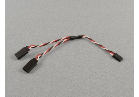 LOGIC Futaba Y Lead Silicone 150mm RC Receiver Splitter Cable P-LGL-FTY150S