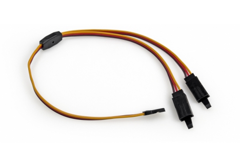 Logic JR Y-Lead HD 300mm Heavy-Duty Receiver Lead Gold Plated P-LGL-JRYL