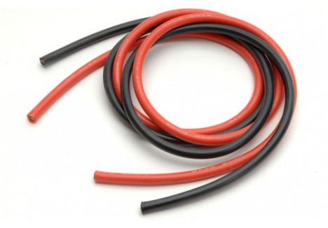 Logic RC Silicone Wire 10AWG 1m Black Red 1050 Strands LGL-SW10AWG