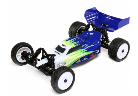 LOS 1/16 Mini-B 2WD Buggy Brushed RTR Blue C-LOS01016T1