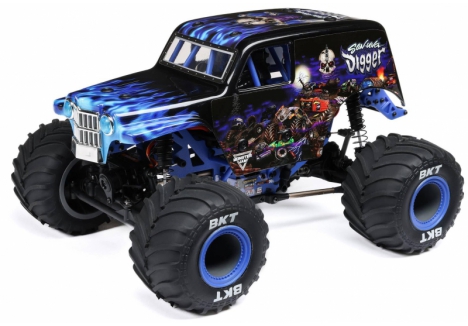 LOS 1/18 Mini LMT 4WD Brushed Monster Truck RTR Son-uva Digger C-LOS01026T2