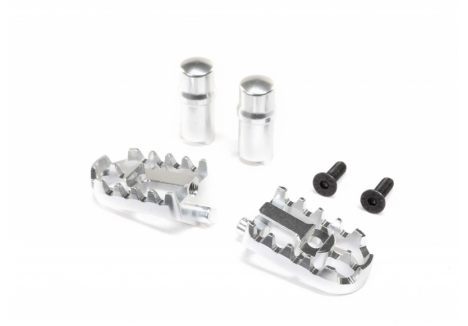 LOS Aluminum Foot Pegs, Silver: PM-MX/SM Z-LOS361001