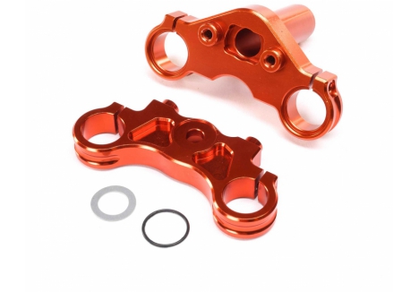 LOS Aluminum Triple Clamp Set, Orange: Promoto-MX Z-LOS364004