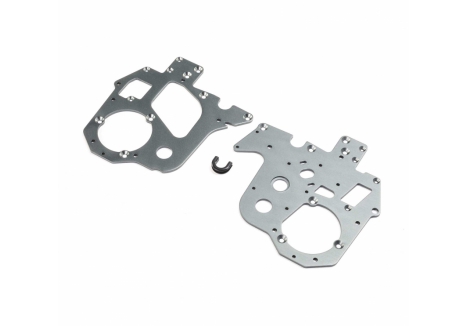 LOS Chassis Plate Set, Aluminum: PM-MX/SM Z-LOS261002