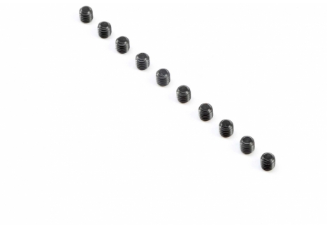 LOS Flat Point Set Screws M4x4mm (10) Z-LOS-3821