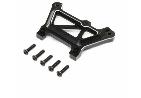 LOS Front Top Plate, Aluminum, Black: DBXL-E 2.0 Z-LOS351018