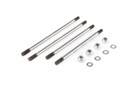 LOS FR/RR Shock Shaft Set & Hardware: Baja Rey Z-LOS233003