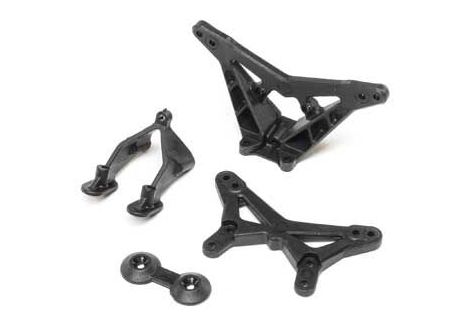 LOS FR/RR Shock Tower Wing Stay: Mini-T 2.0, Mini-B Z-LOS214012