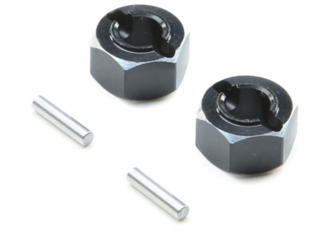 LOS Hex Set Rear Axle, Aluminum: Mini-T 2.0, Mini-B Z-LOS312004