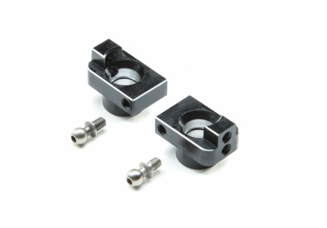 LOS Hub Set, Rear, Aluminum: Mini-T 2.0 Z-LOS311005