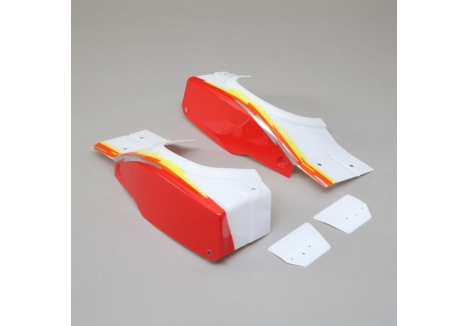 LOS L/R Rear Fender Set, Red: Super Baja Rey Z-LOS250029