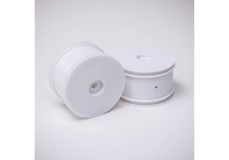 LOS Rear Wheel, White (2): Mini-B Z-LOS41026