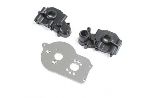 LOS Transmission Case & Motor Plate: Mini-T 2.0, Mini-B Z-LOS212021