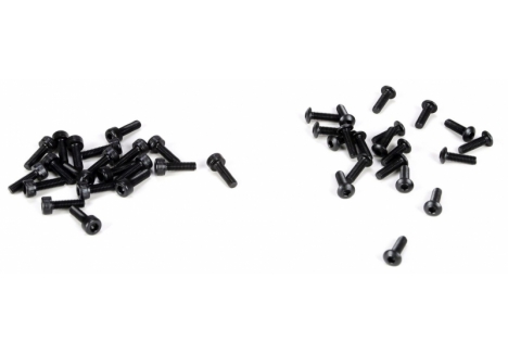 LOS WheelScrewSet,3x10mm BH&Cap(20ea):5IVE-T,MINI WRC Z-LOSB6450