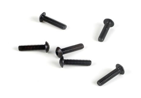 Losi 4-40 x 1/2 Button Head Cap Screws Black Pack of 6 Z-LOSA6256