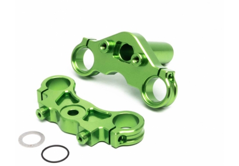 Losi Aluminium Triple Clamp Set Green PM-MX SM RC Upgrade Z-LOS364008