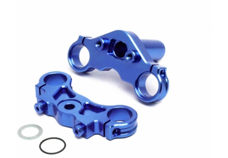 Losi Aluminum Triple Clamp Set 1/4 RC Motorcycle Blue Z-LOS364003