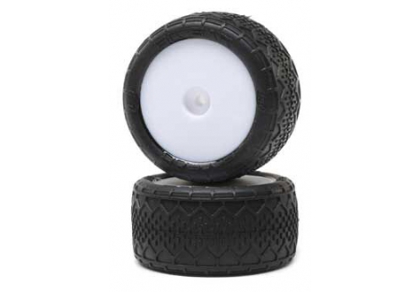 Losi BK Bar RR Mounted White Rear Tyres 1/16 Mini-B RC Buggy Z-LOS41018