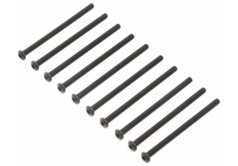 Losi Button Head Screws M4 x 65mm Steel Black Oxide 10 Pack Z-LOS255013