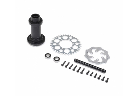 Losi Complete Rear Hub Assembly 1/4 Promoto-MX Z-LOS262014