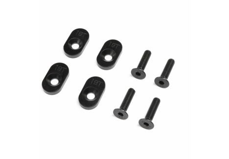 Losi Engine Mount Insert and Screws 19T Black DBXL 2.0 Z-LOS252137