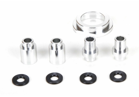 Losi Engine Mount Spacer and Clutch Mount 1/5 Aluminium Silver Z-LOS256008