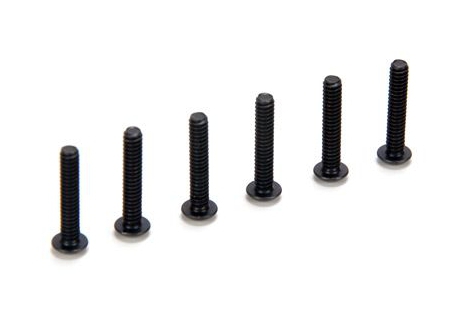 Losi Flat Head Screws 4-40 x 5/8 inch RC Fasteners Pack of 6 Z-LOSA6283