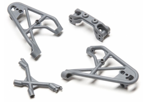 Losi Front Shock Tower Brace Camber Link Mount Grey Rock Rey Z-LOS231039