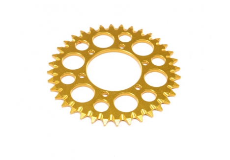 Losi Hub Chain Sprocket Gold Anodised 7075-T6 Aluminium Promoto-MX SM Z-LOS362007