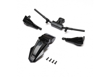 Losi LOS Fender Handguards Handle Bars Black PM-SM/MX Z-LOS2281 LOS-2281