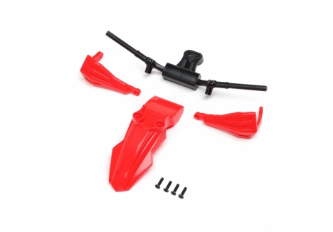 Losi LOS Fender Handguards Handle Bars Red RC Bike Z-LOS-2307