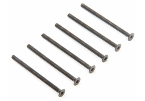 Losi M3 x 45mm Flat Head Screws 6 Pack Genuine RC Fasteners LOS235028