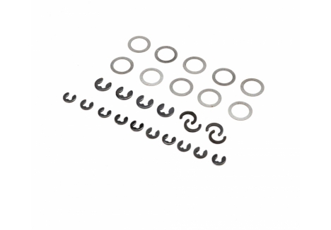 Losi Mini LMT E-Clip and Shim Set Chassis Spares Z-LOS216009