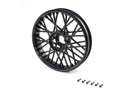Losi Promoto-MX 1/4 Scale Black Front Wheel Set LOS46000