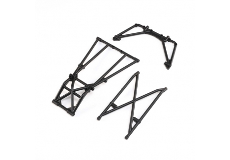 Losi Rear Cage and Hoop Bars Black LMT RC Truck Z-LOS241044