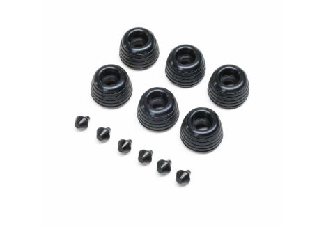Losi Rubber Lean Bar Wheels and Bump Stops Six Pack Promoto-SM Z-LOS-2288