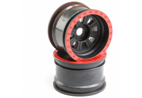 Losi Super Rock Rey Replacement Wheels Black Z-LOS45028