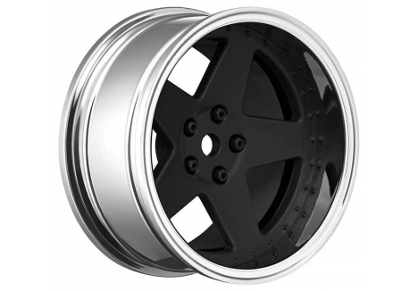 Louise RC 1/10 Drift 5-Spoke Wheels Matte Black Adjustable Offset LNHA560